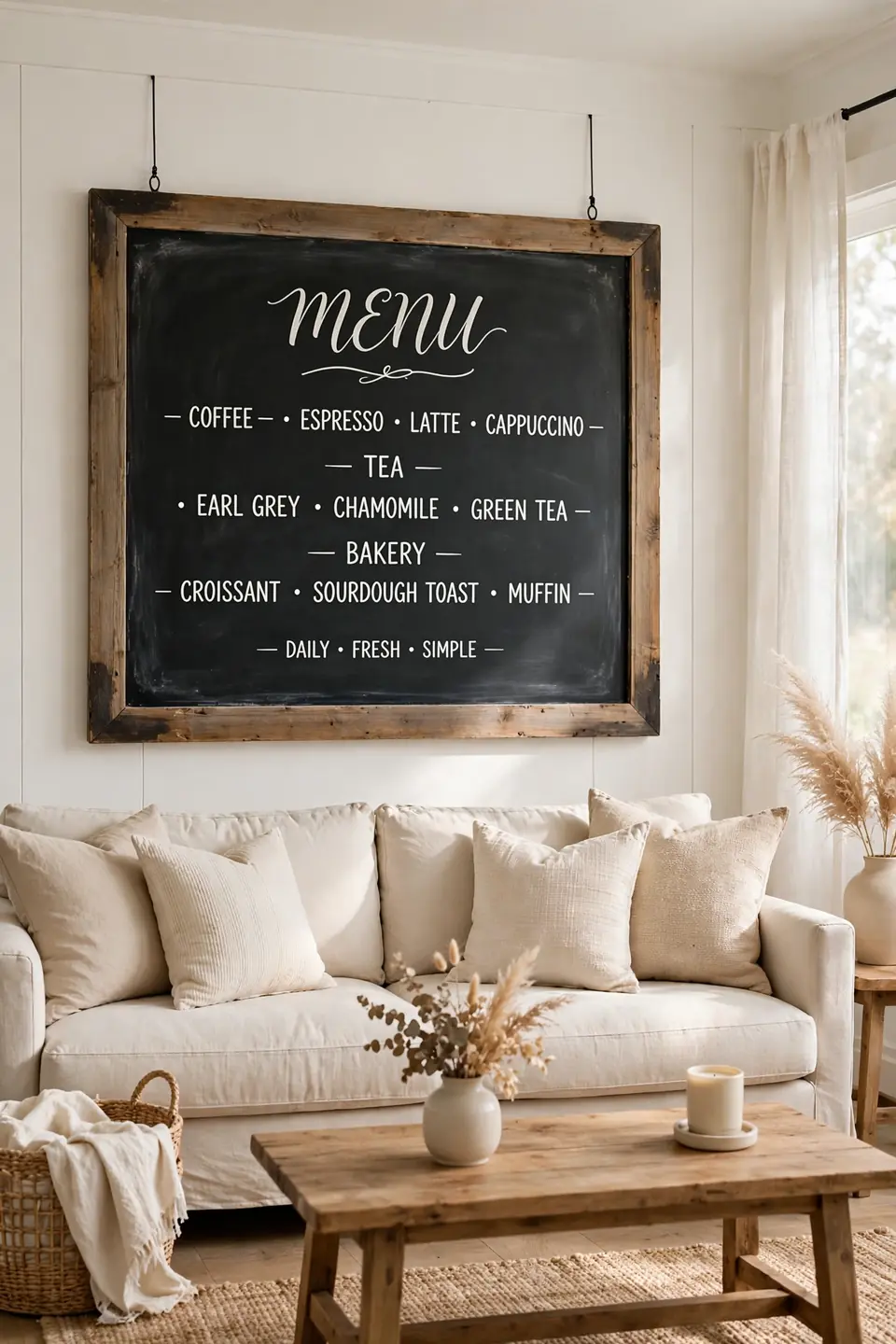 Chalkboard Menu Board