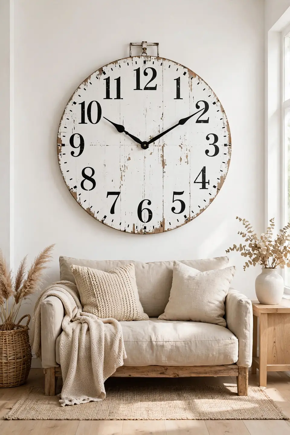 Distressed Clock Face