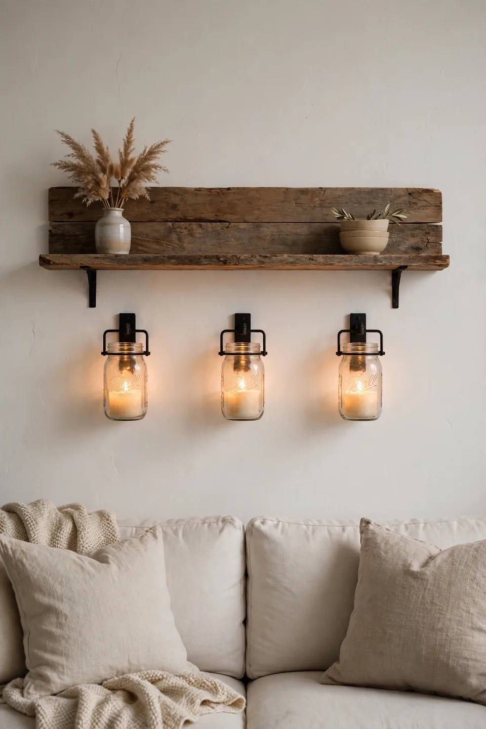 Mason Jar Sconces