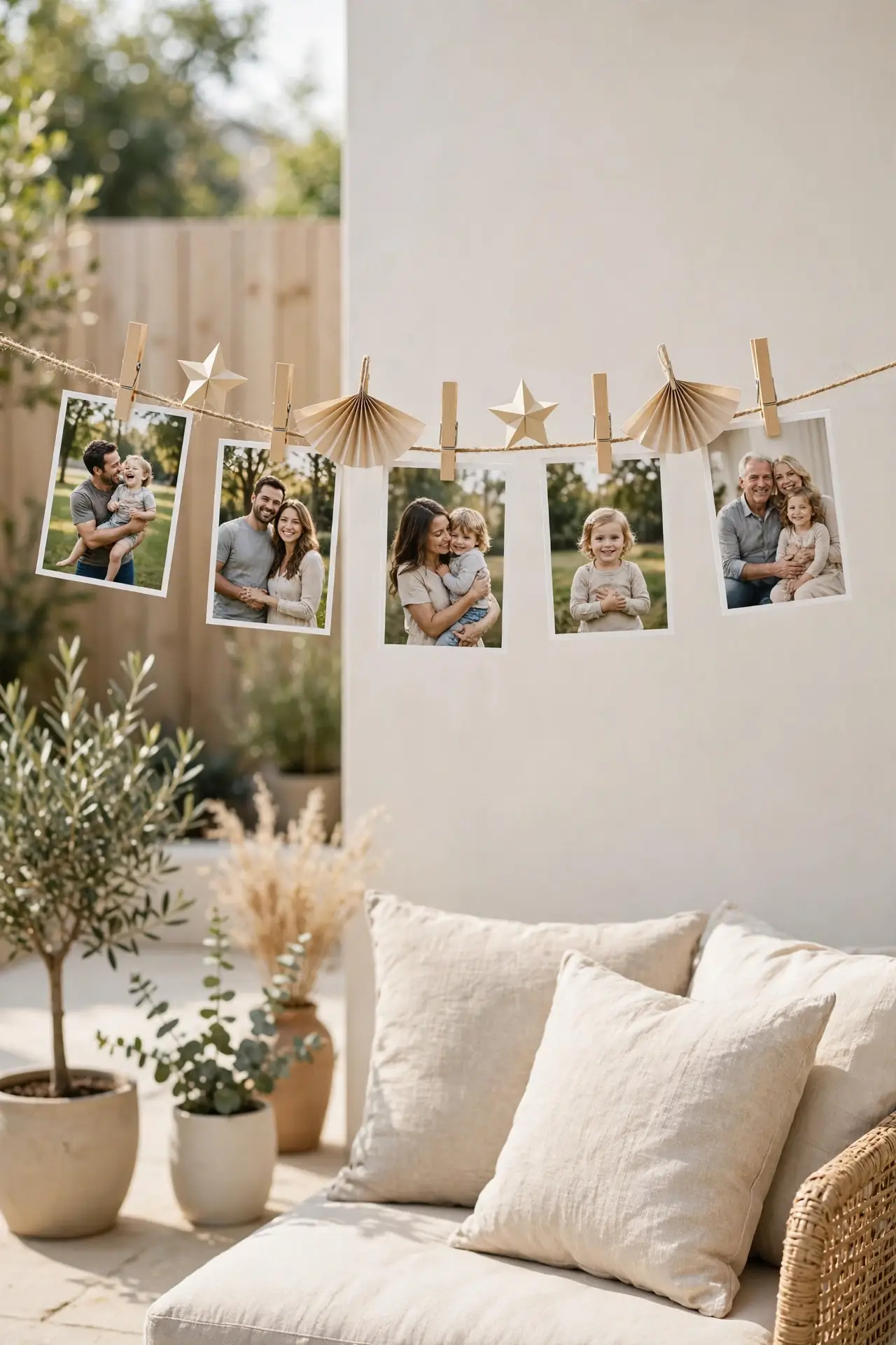 Family Photo Clothesline