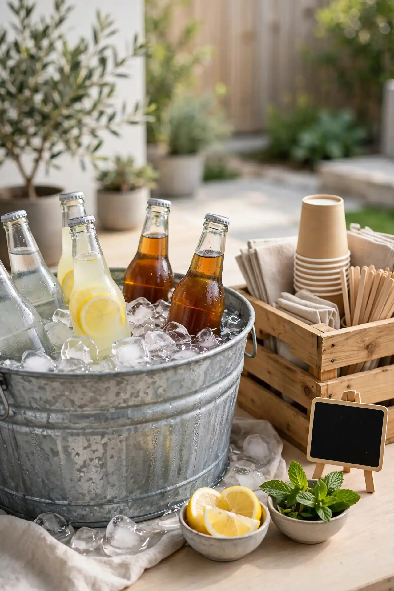 Ice Bucket Drink Station