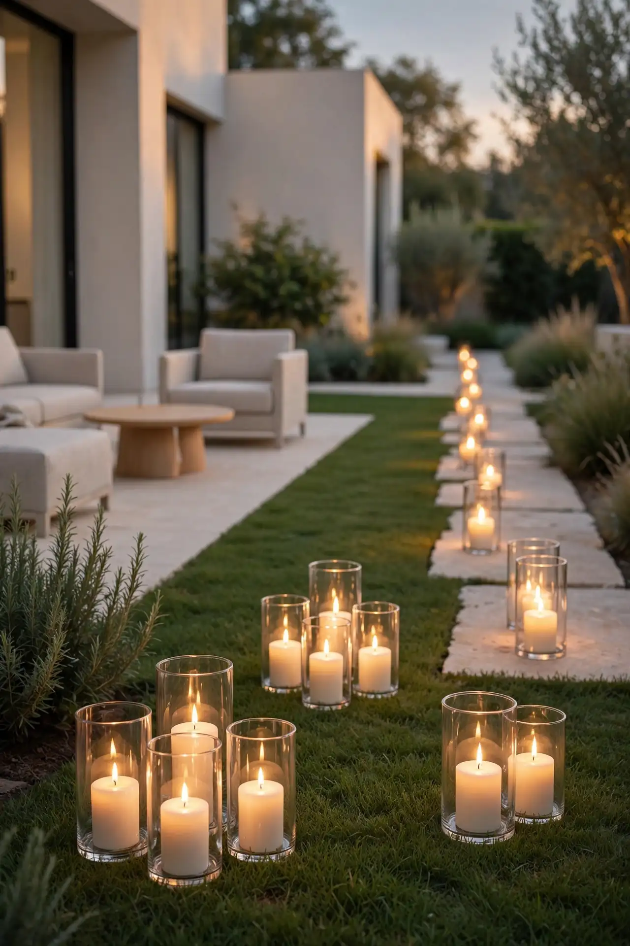 Lawn Candle Clusters