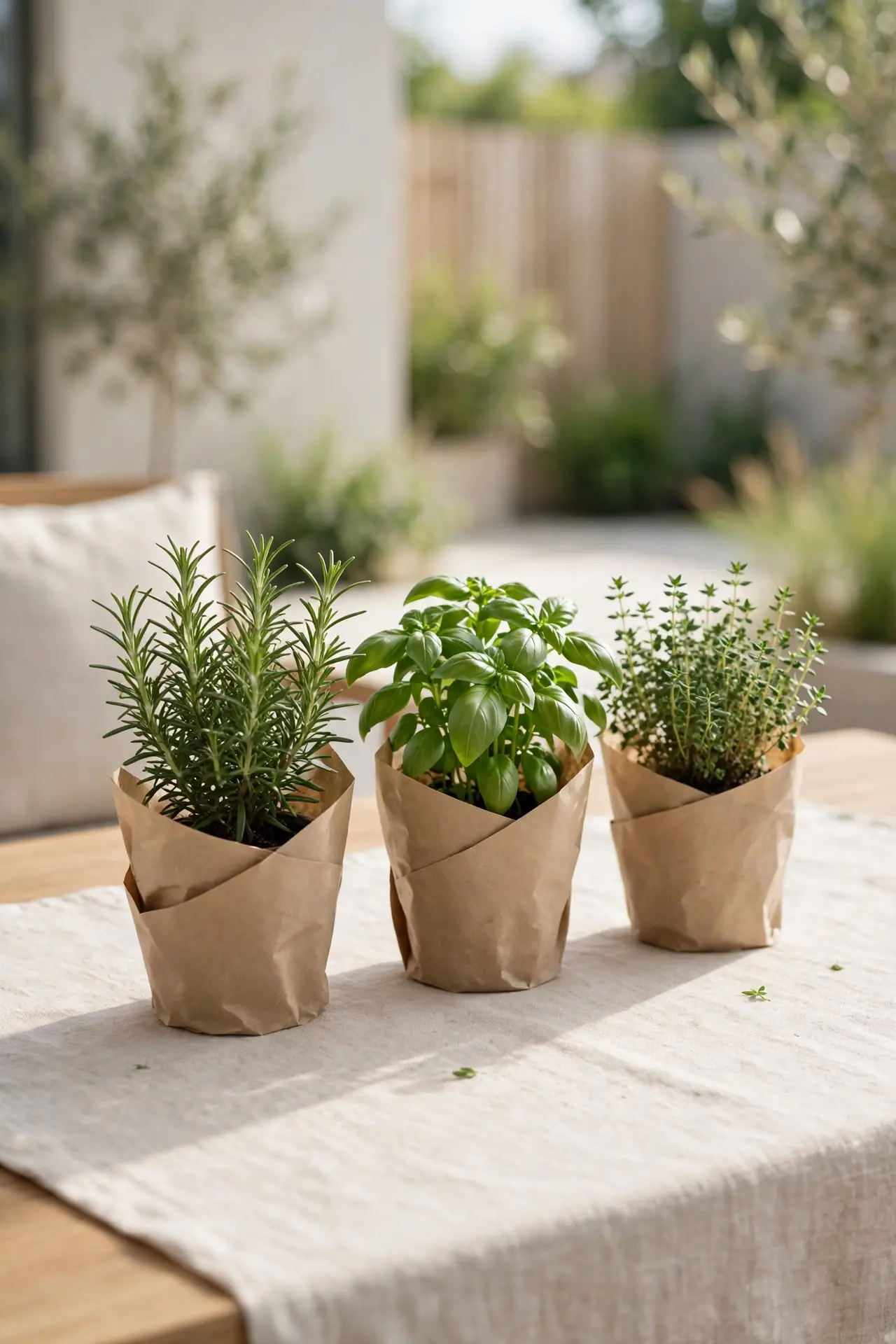 Potted Herb Table Toppers
