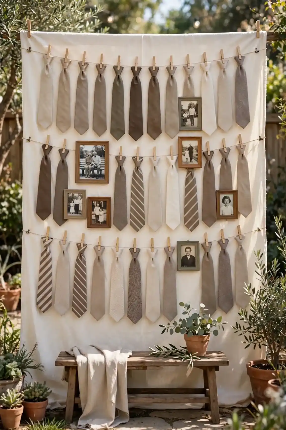 Tie-Shirt Backdrop Wall