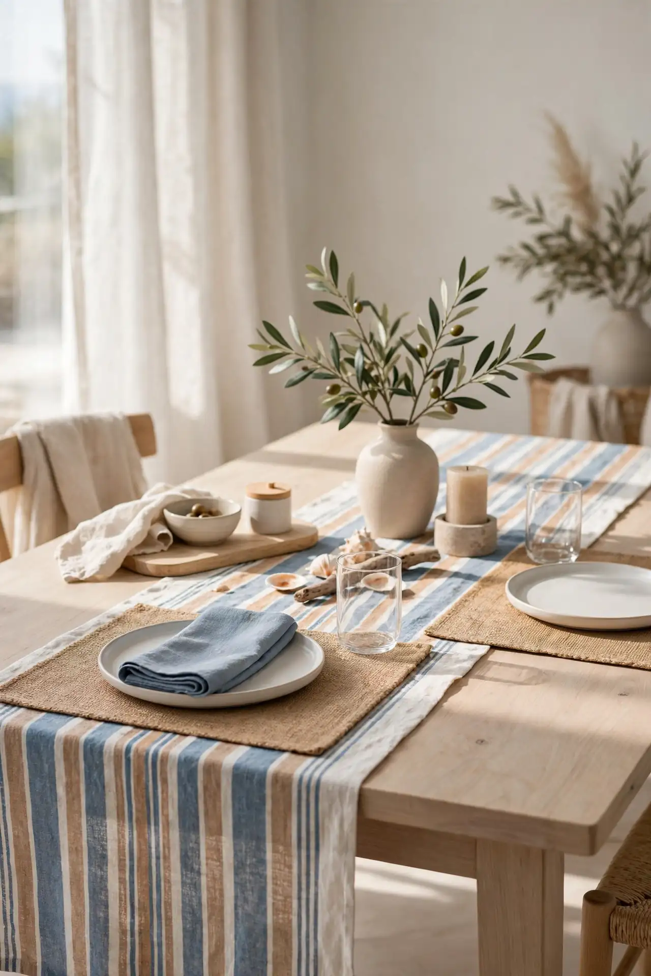 Blue and Tan Palette