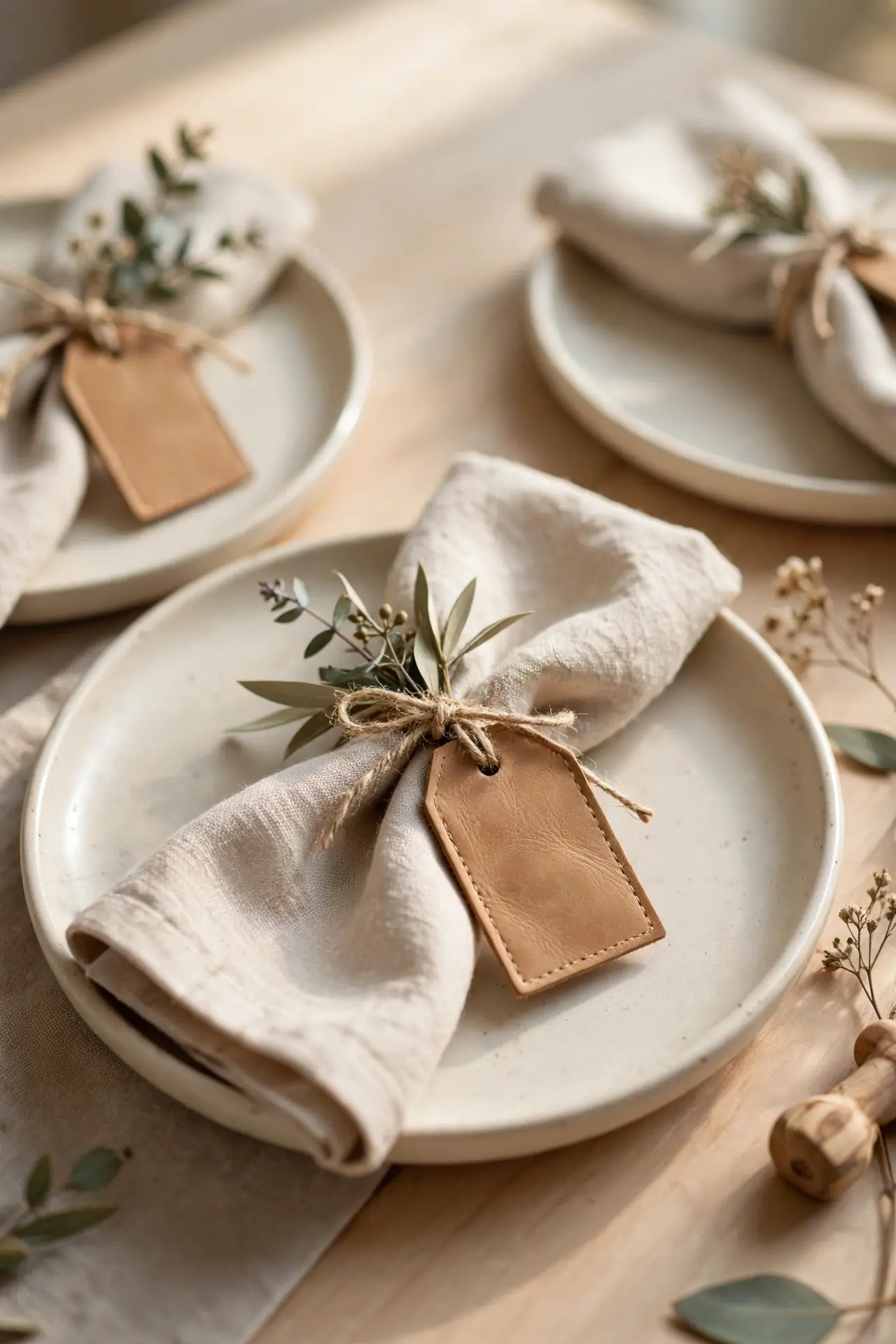 Leather Place Cards