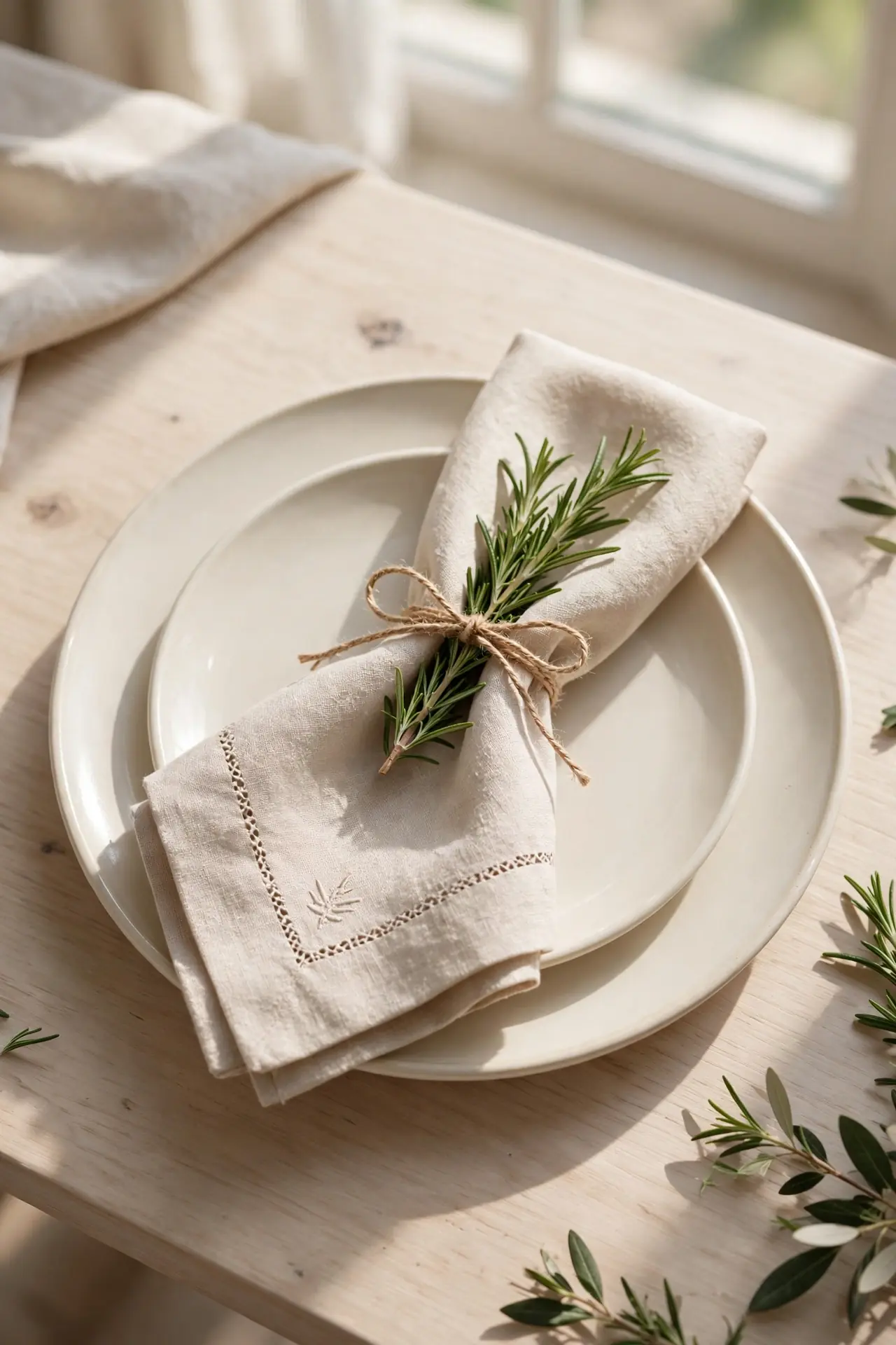 Monogrammed Linen Napkins