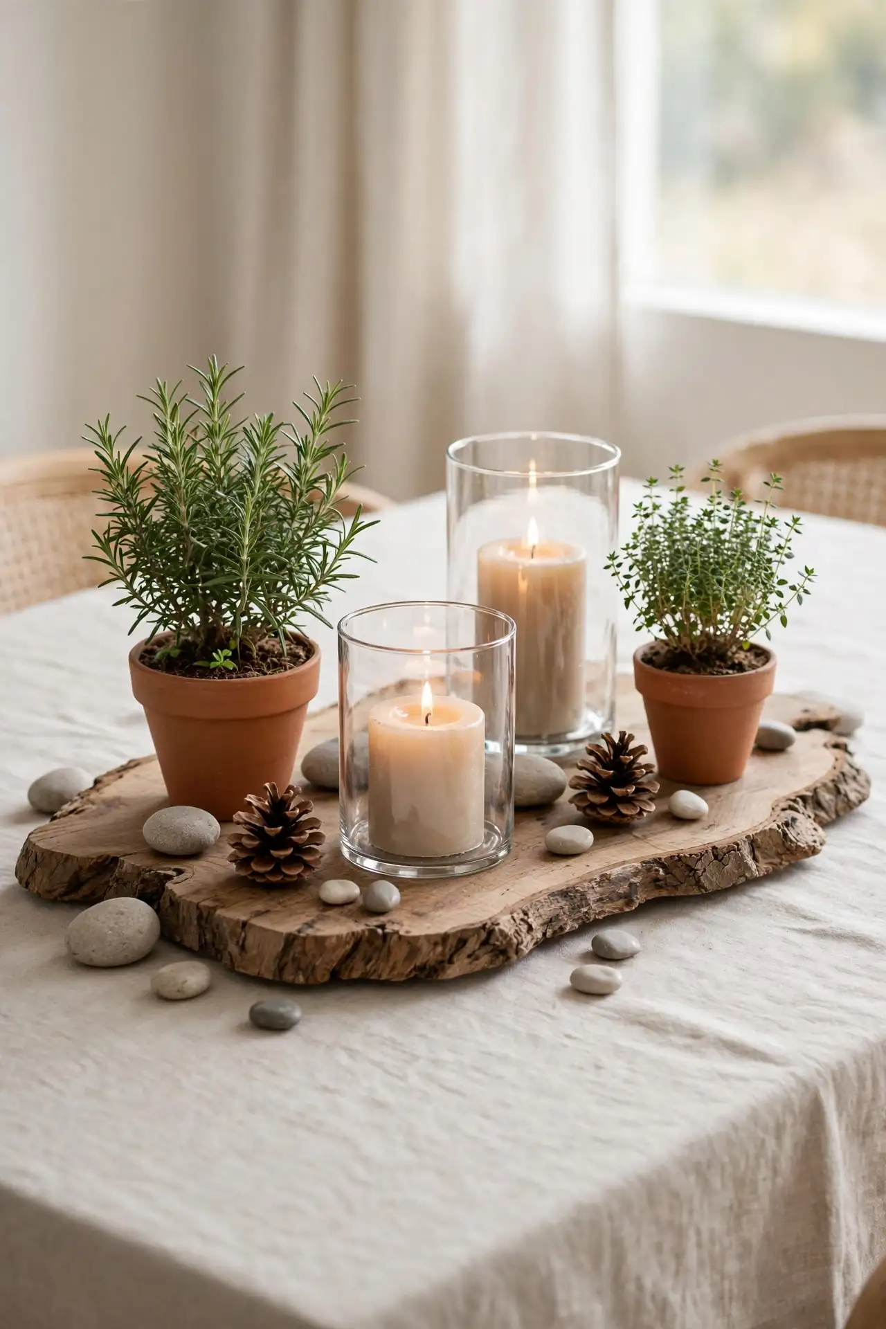 Rustic Wood Centerpiece