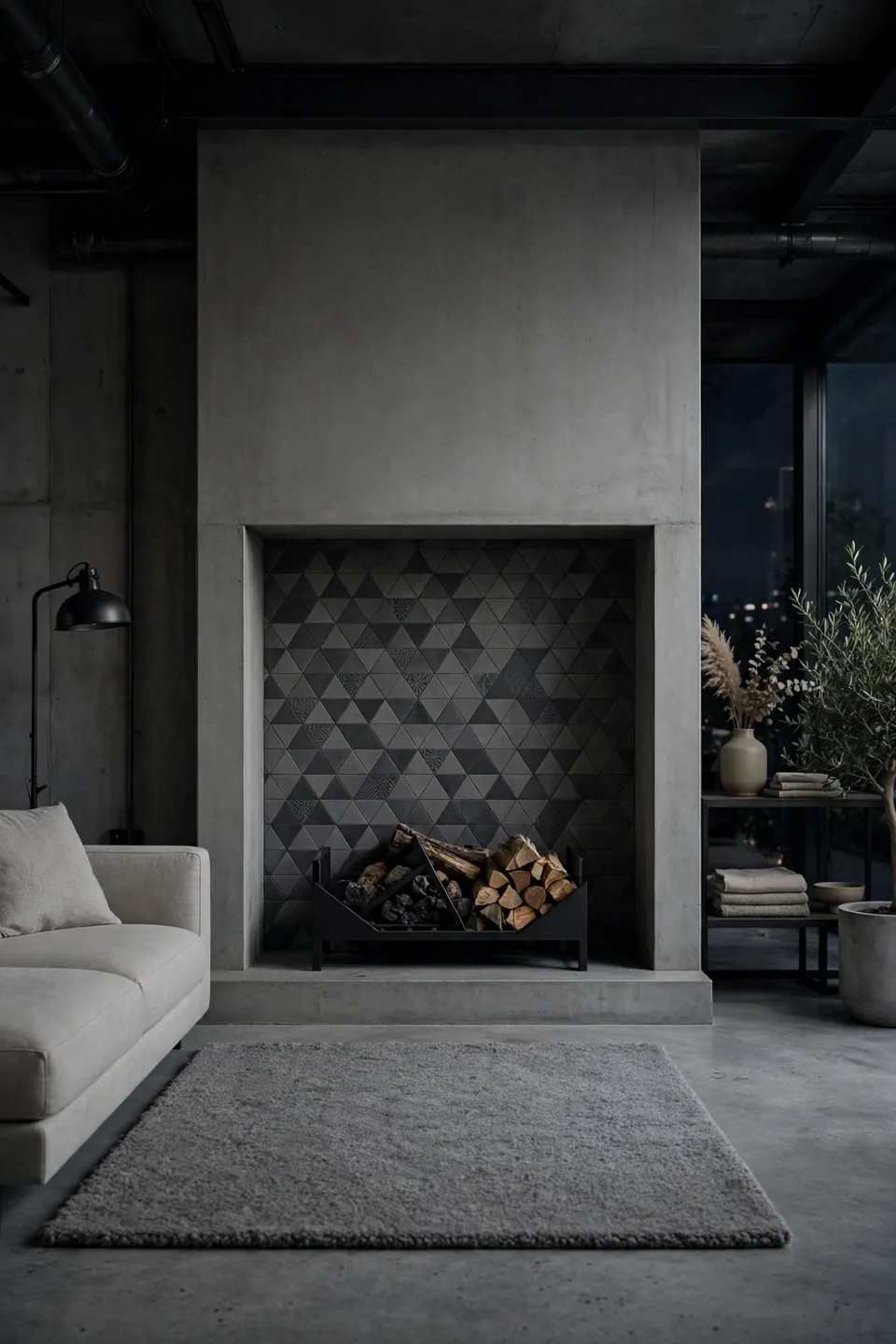 Charcoal Geometric Prints