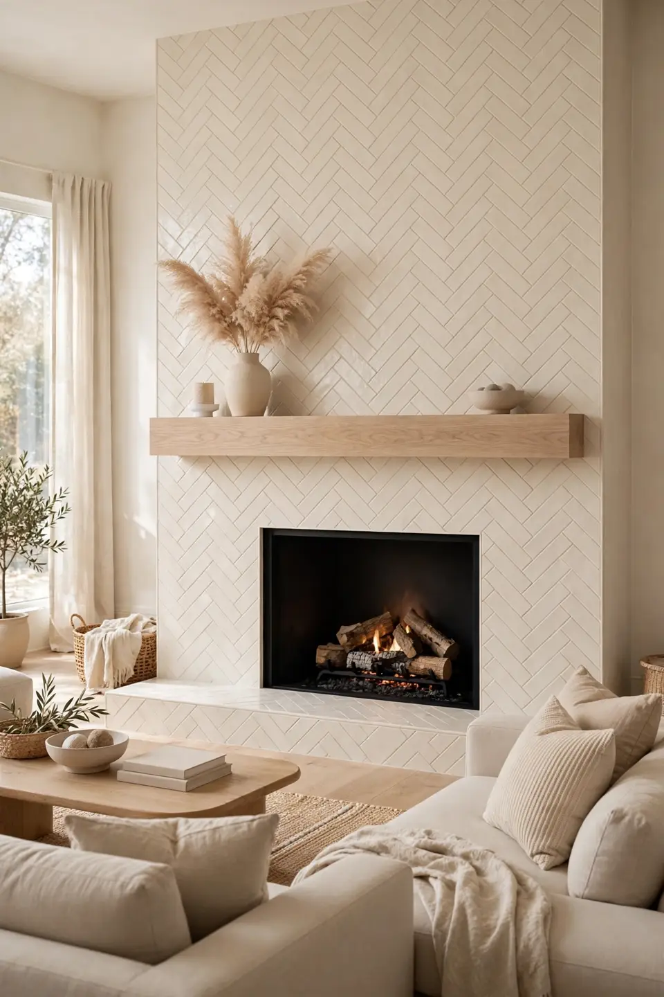 Herringbone Statement Wall
