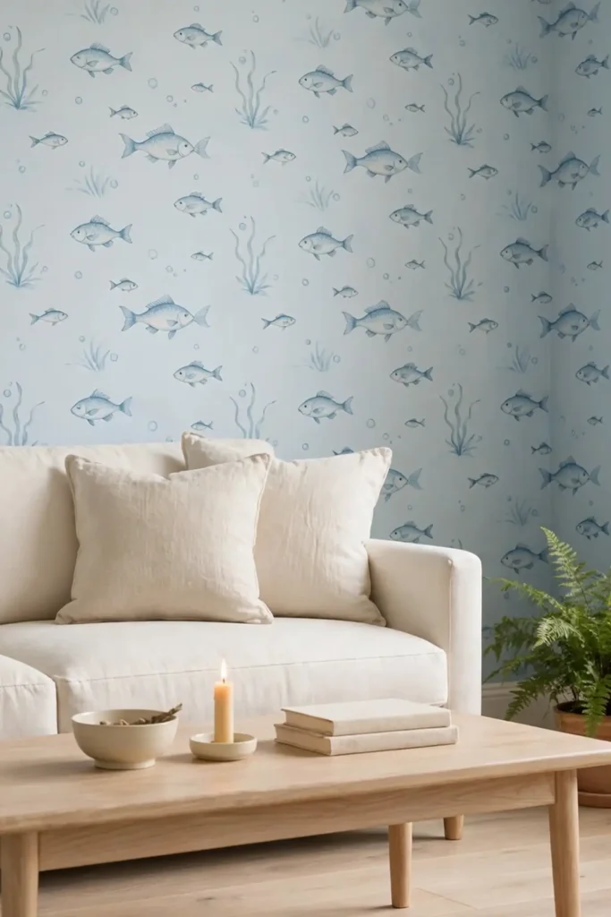 Charming fish wallpaper ideas