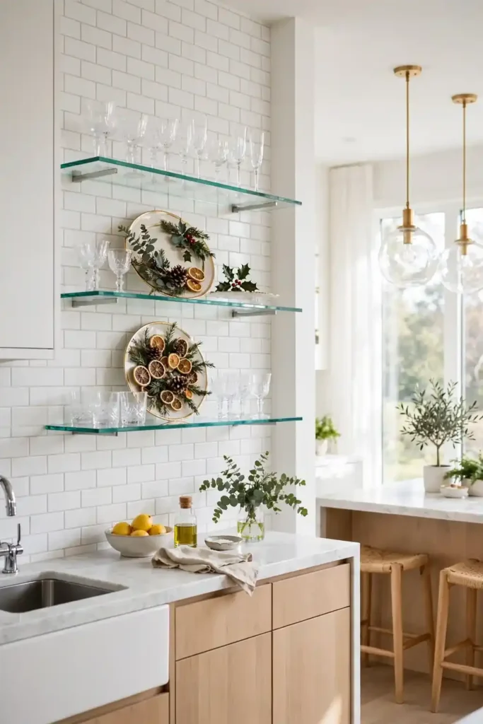 Glass Display Rows