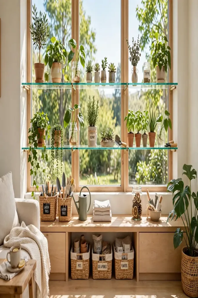 Window Frame Shelves