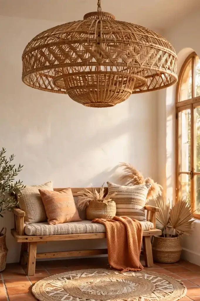 Woven Rattan Warmth