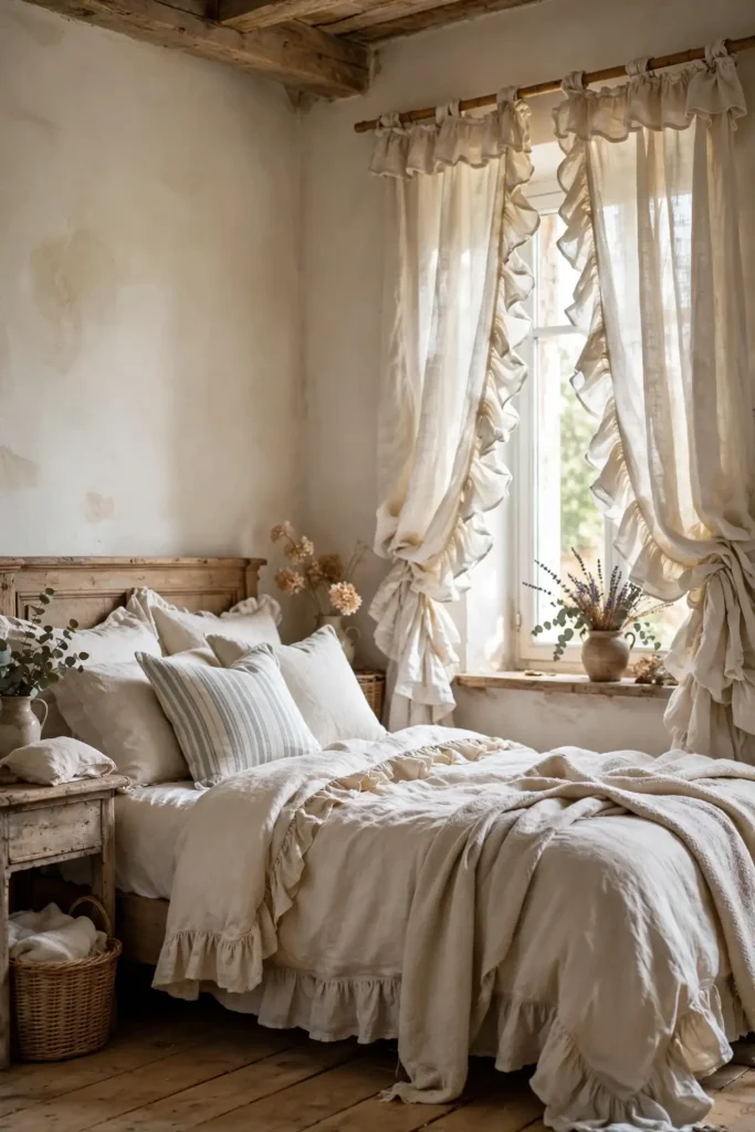 Ruffled Curtain Charm