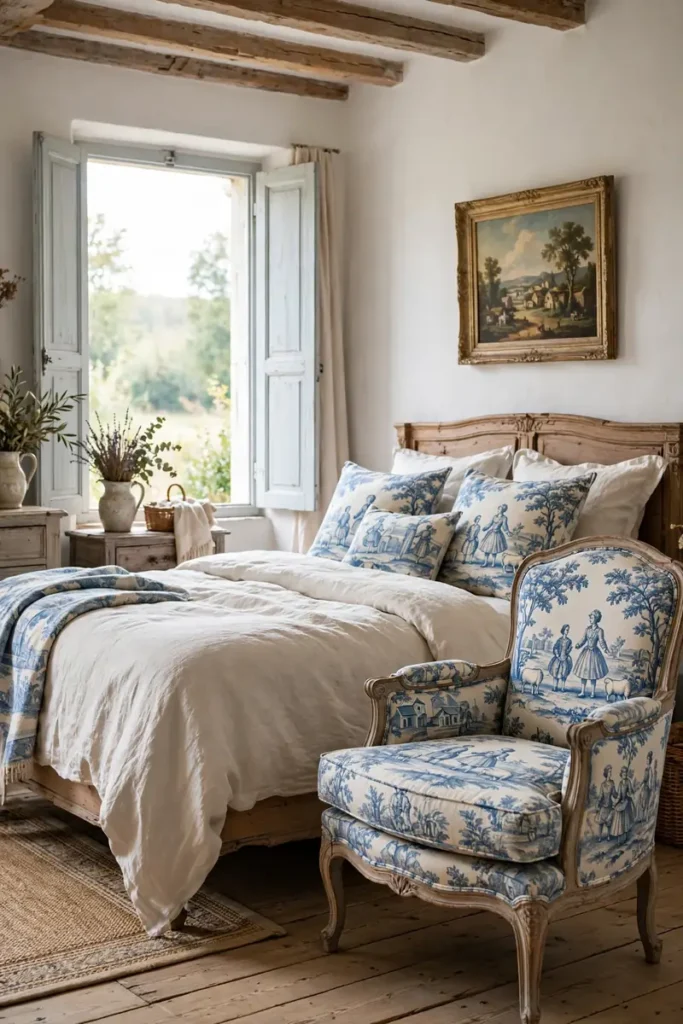Toile Fabric Accents