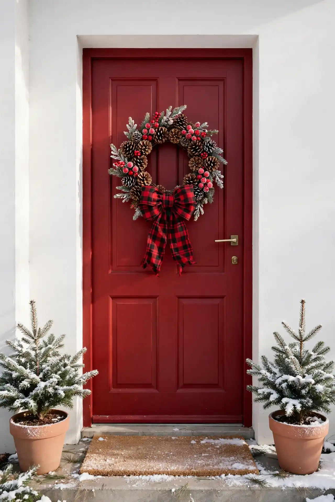 Holiday Pinecone Wreath