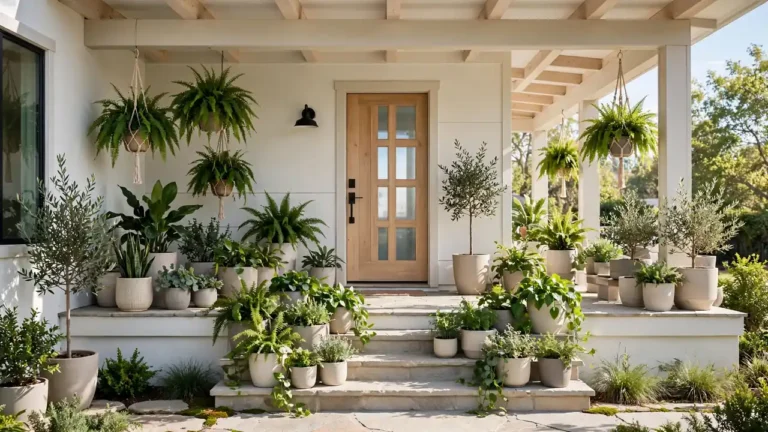 front porch decorating ideas with plants