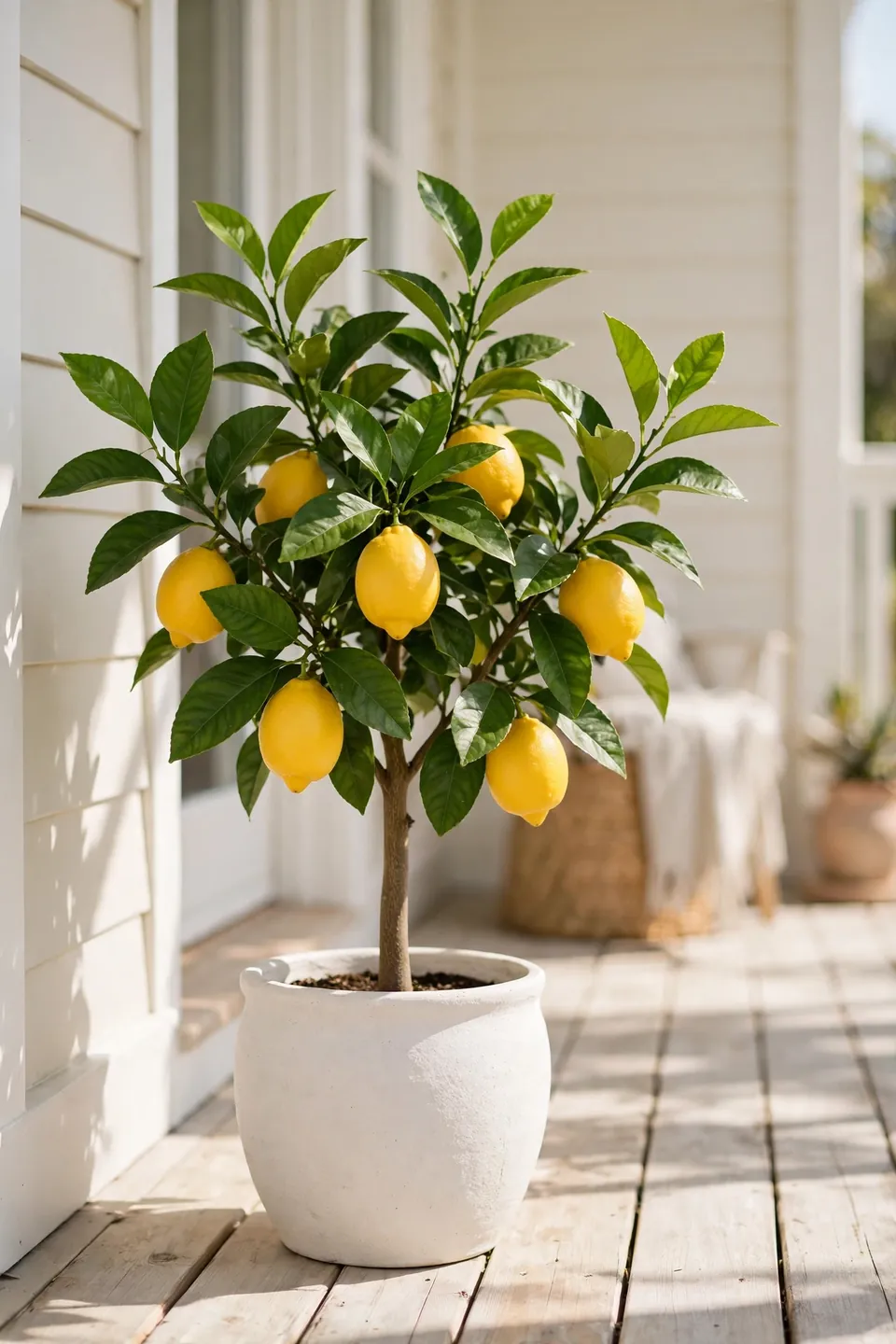Potted Citrus Tree Accents
