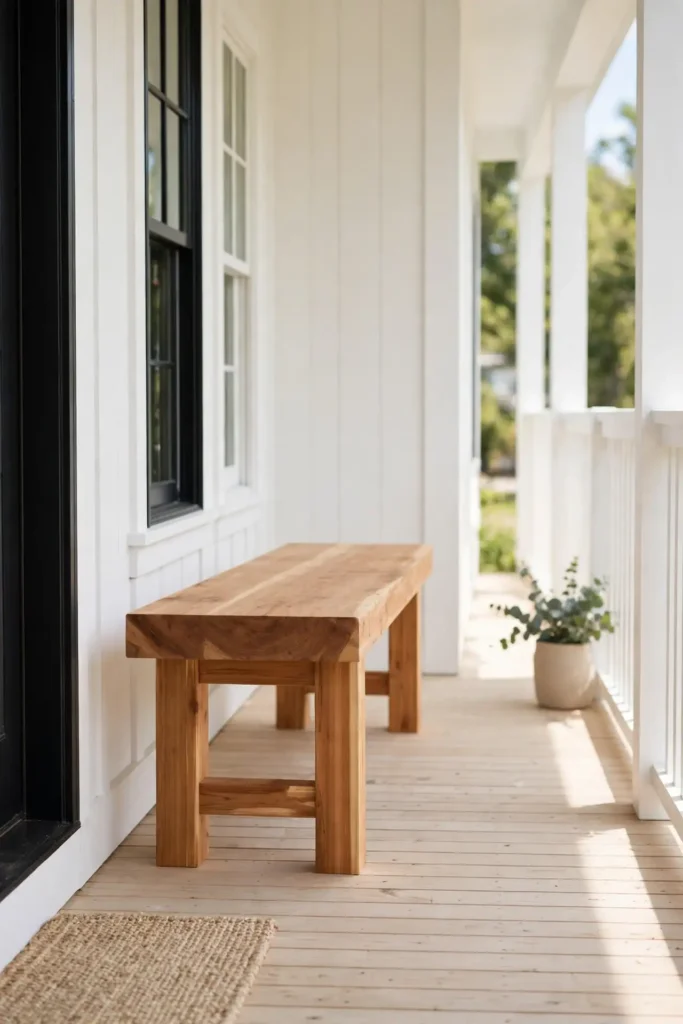 Cedar Farmhouse Bench