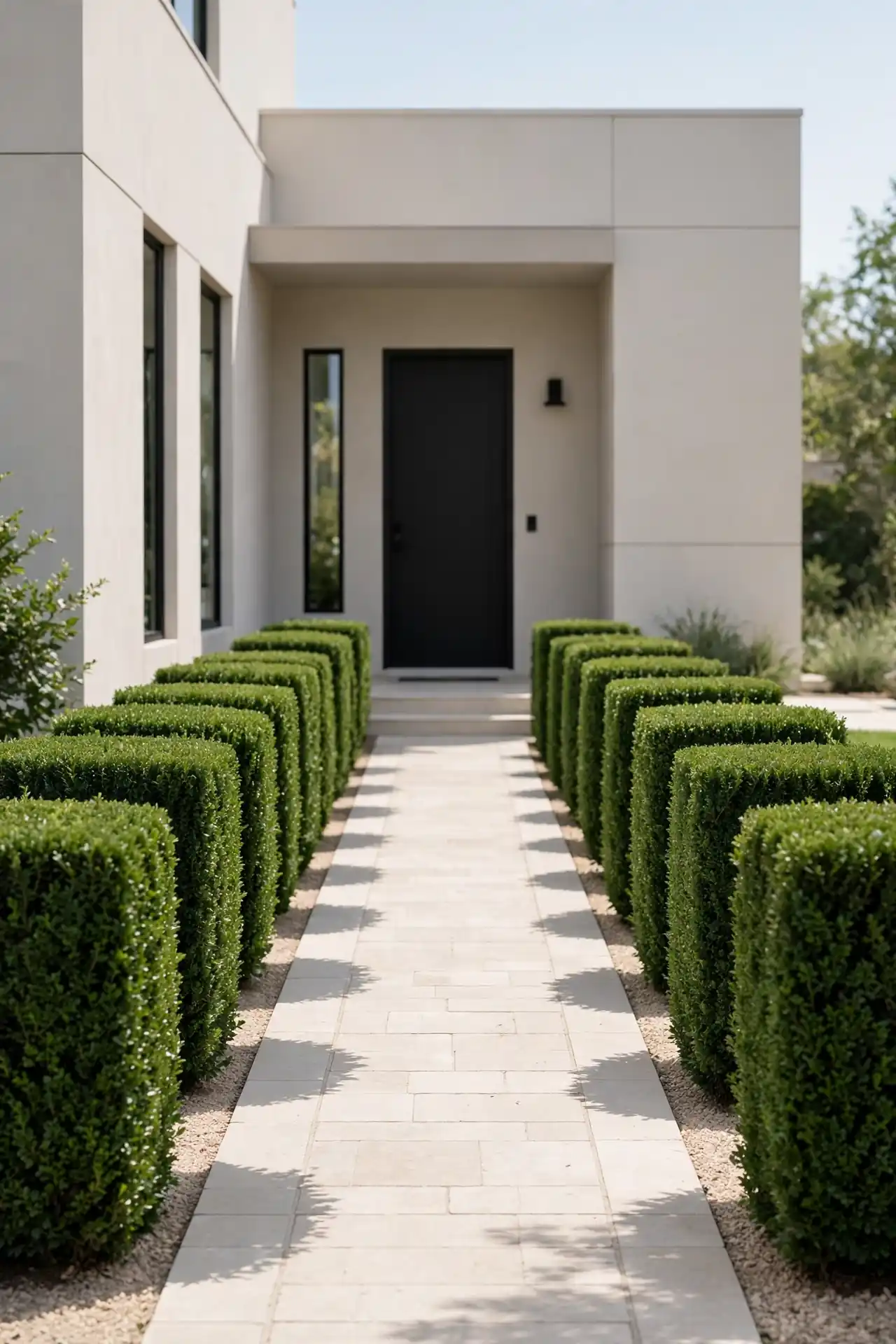 Symmetrical Shrub Lines