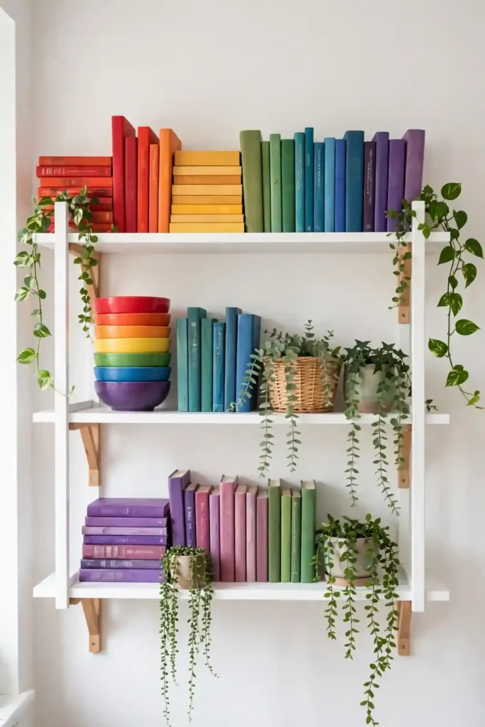 Colorful Open Shelving