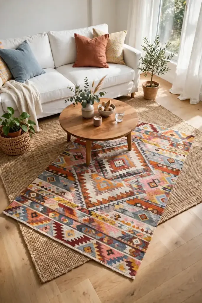 Playful Rug Layering