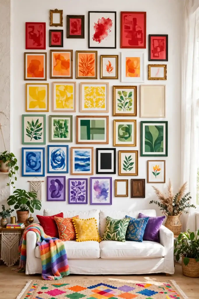 Rainbow Gallery Walls