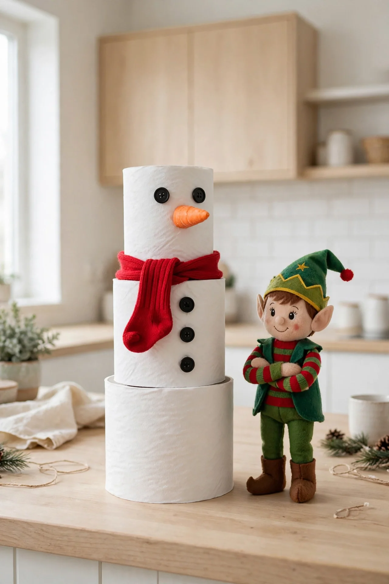Toilet Paper Snowman