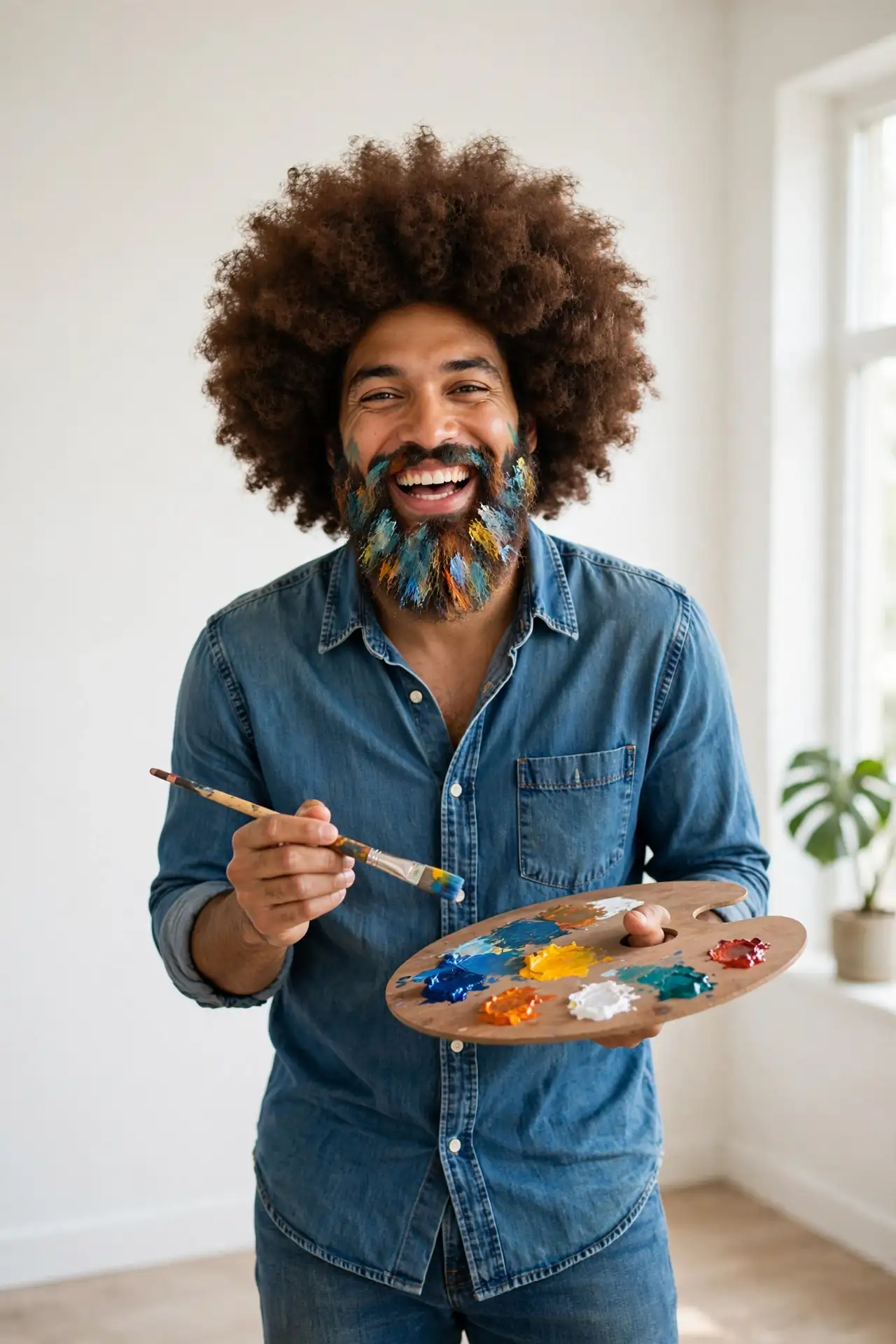Bob Ross Look