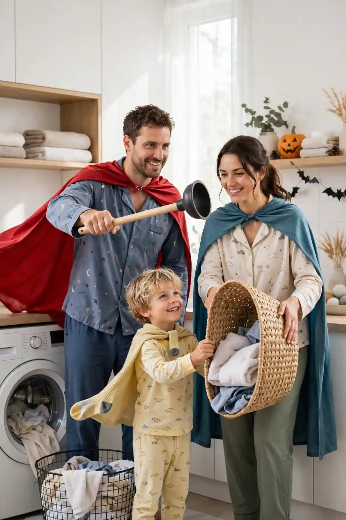 Superhero Laundry Day