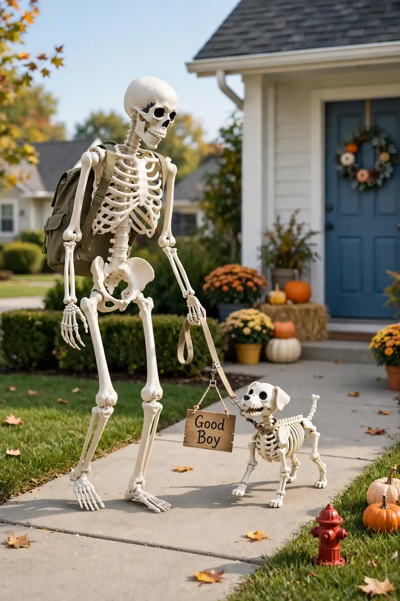 Skeleton Dog Walkers