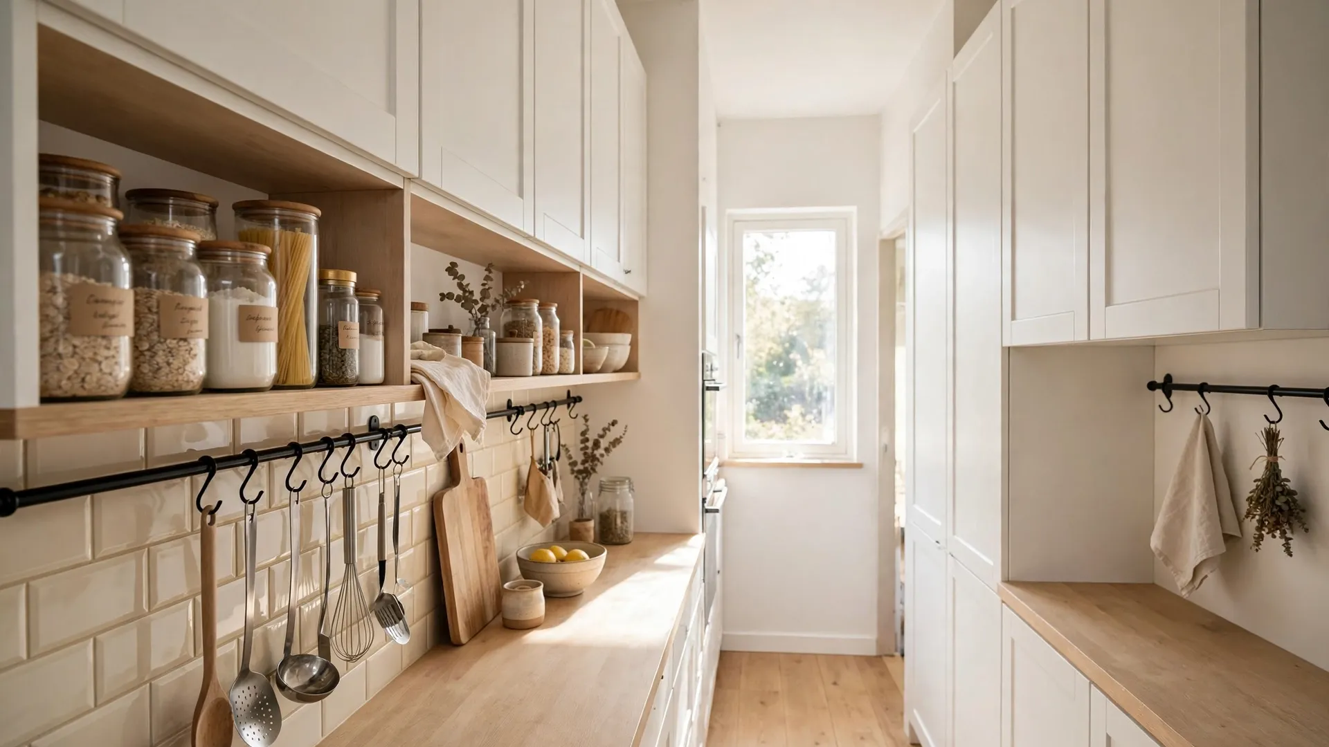 galley kitchen organization ideas for small spaces