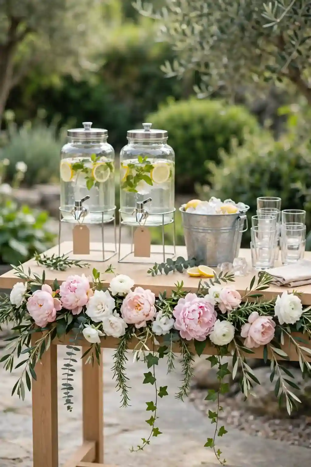Floral Drink Station