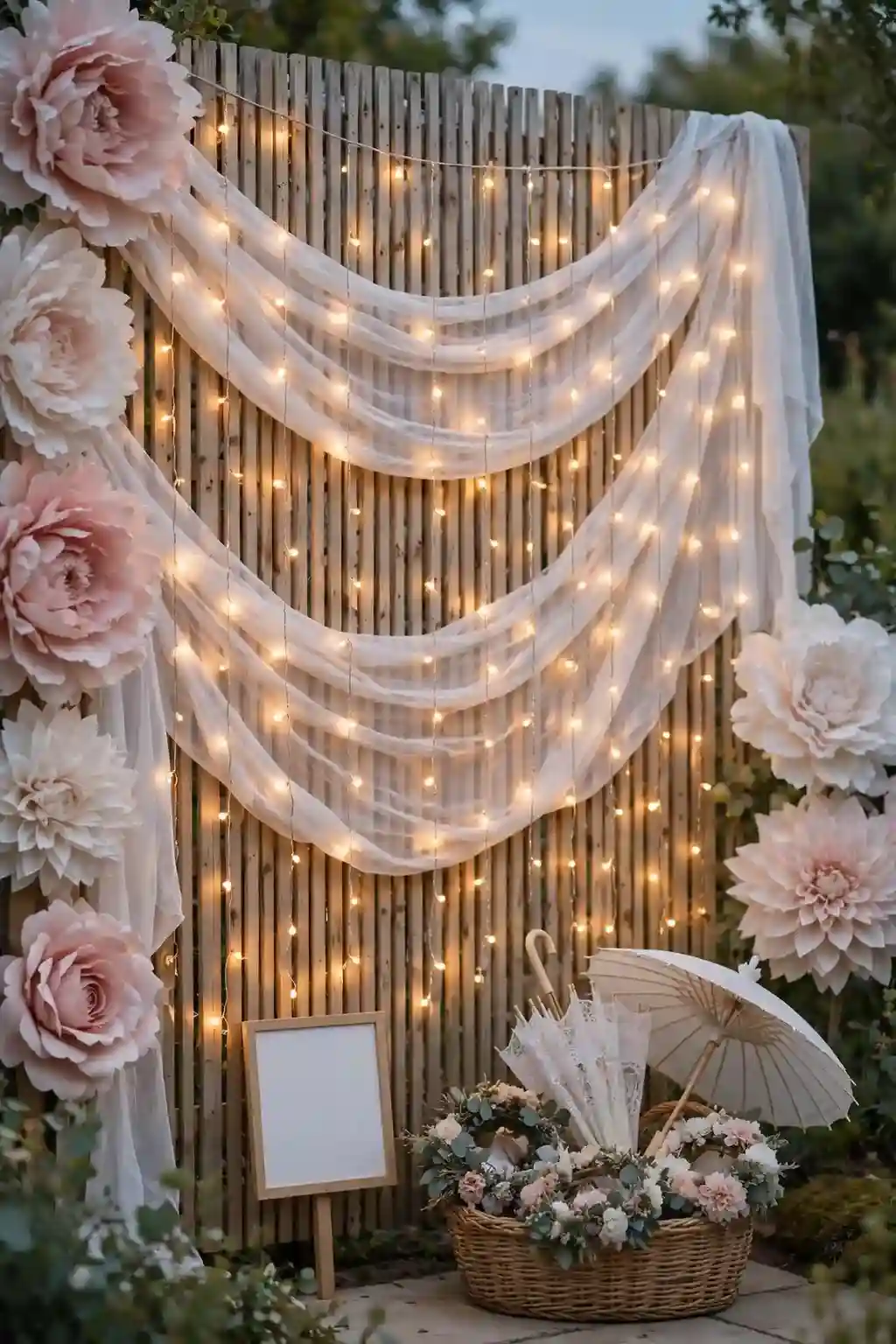 String Light Photo Wall