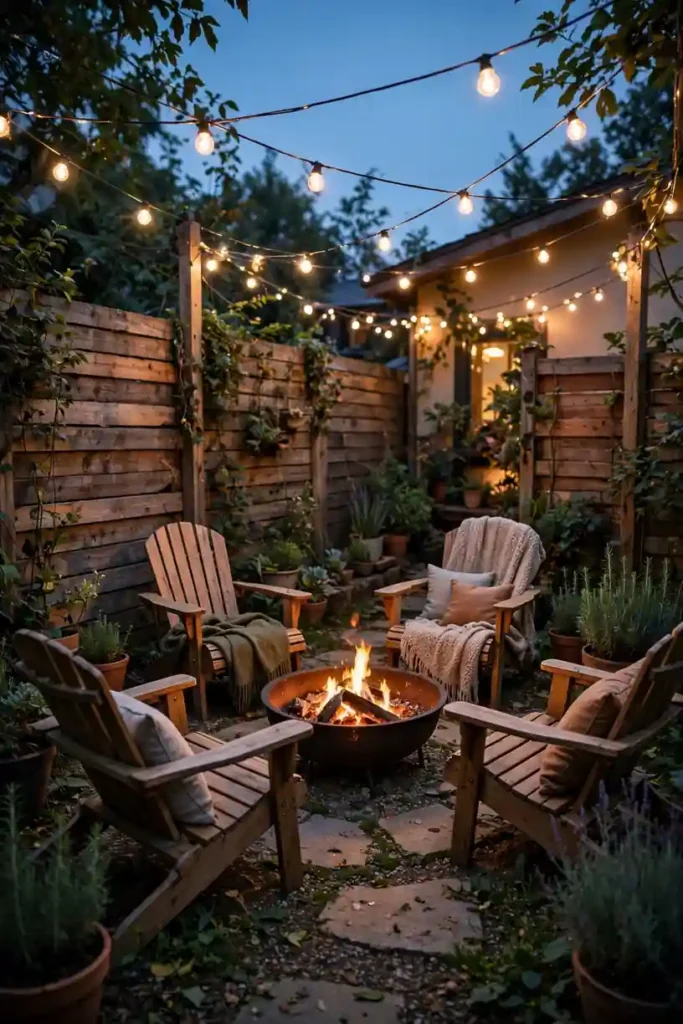 Cozy garden seating area ideas for small backyards