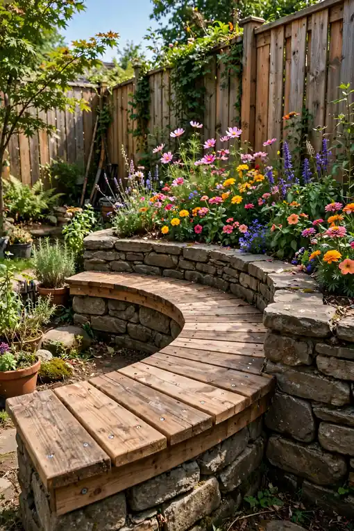 Curved Bench Border