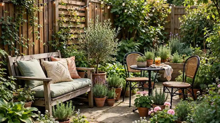 garden seating area ideas for small backyards