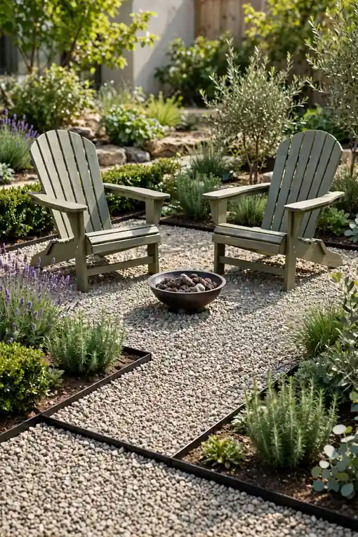 Gravel Patio Nook