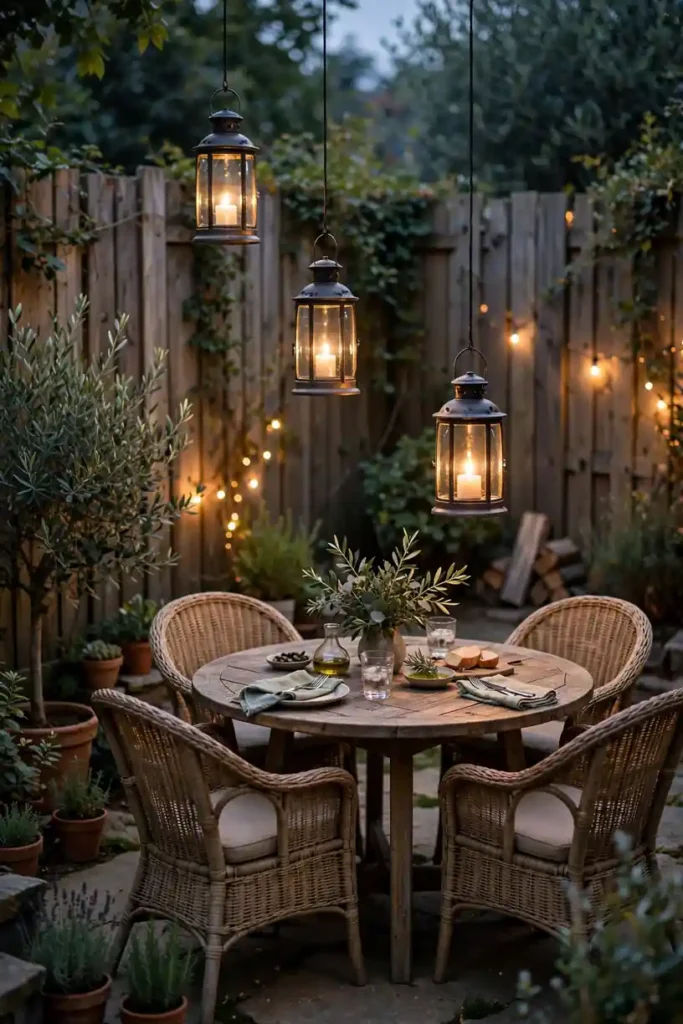 Lantern-Lit Dining Set