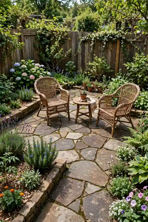 Stone Path Patio