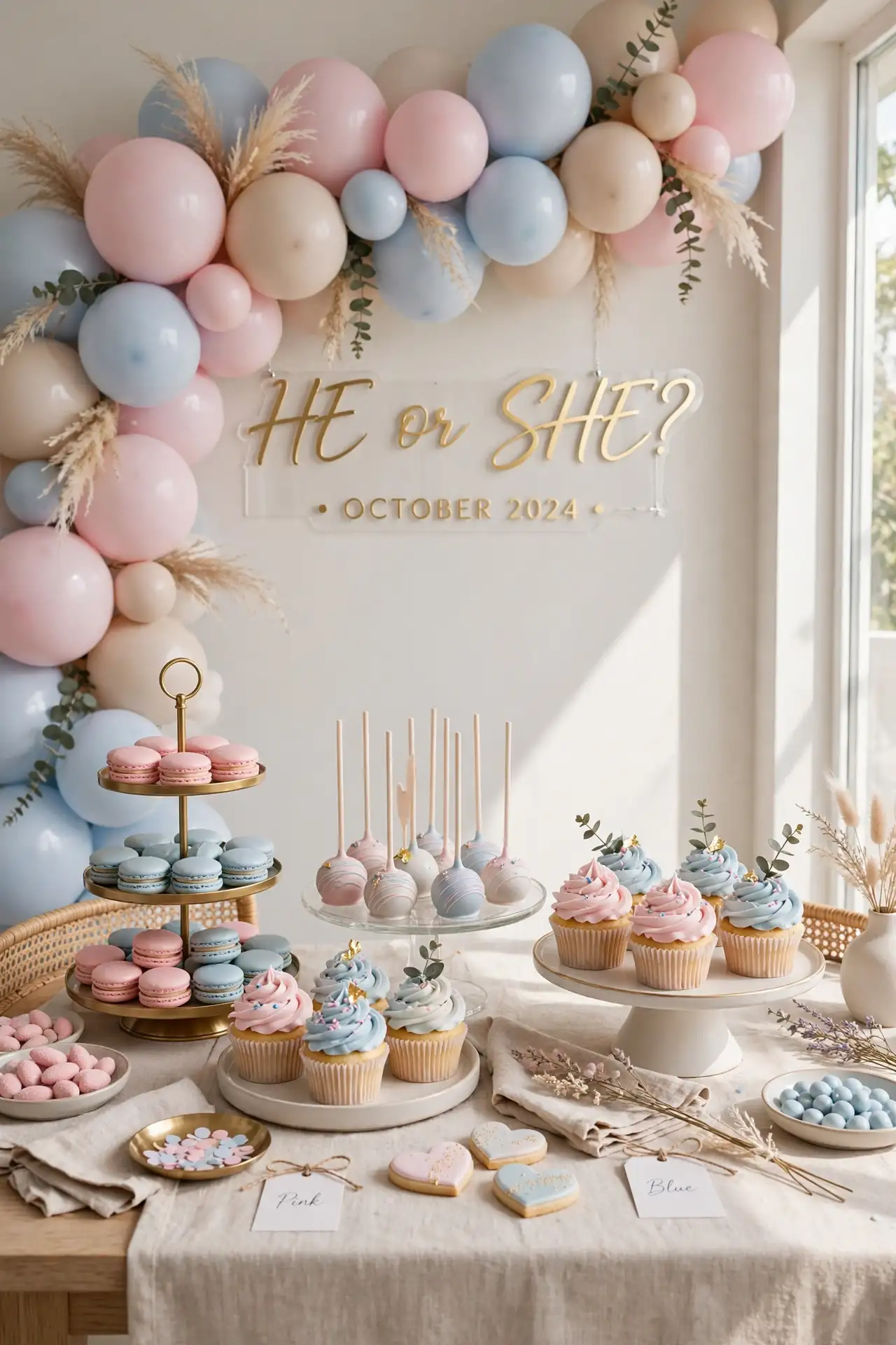 Pastel Dessert Table