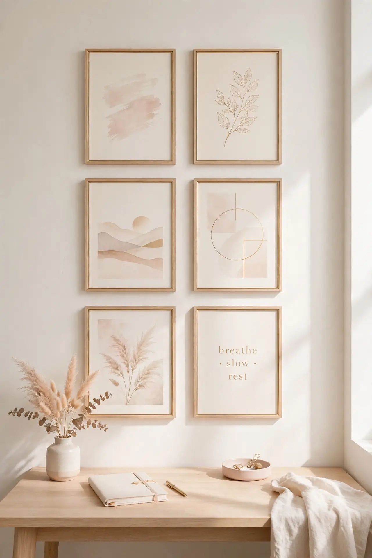 Pastel Gallery Wall