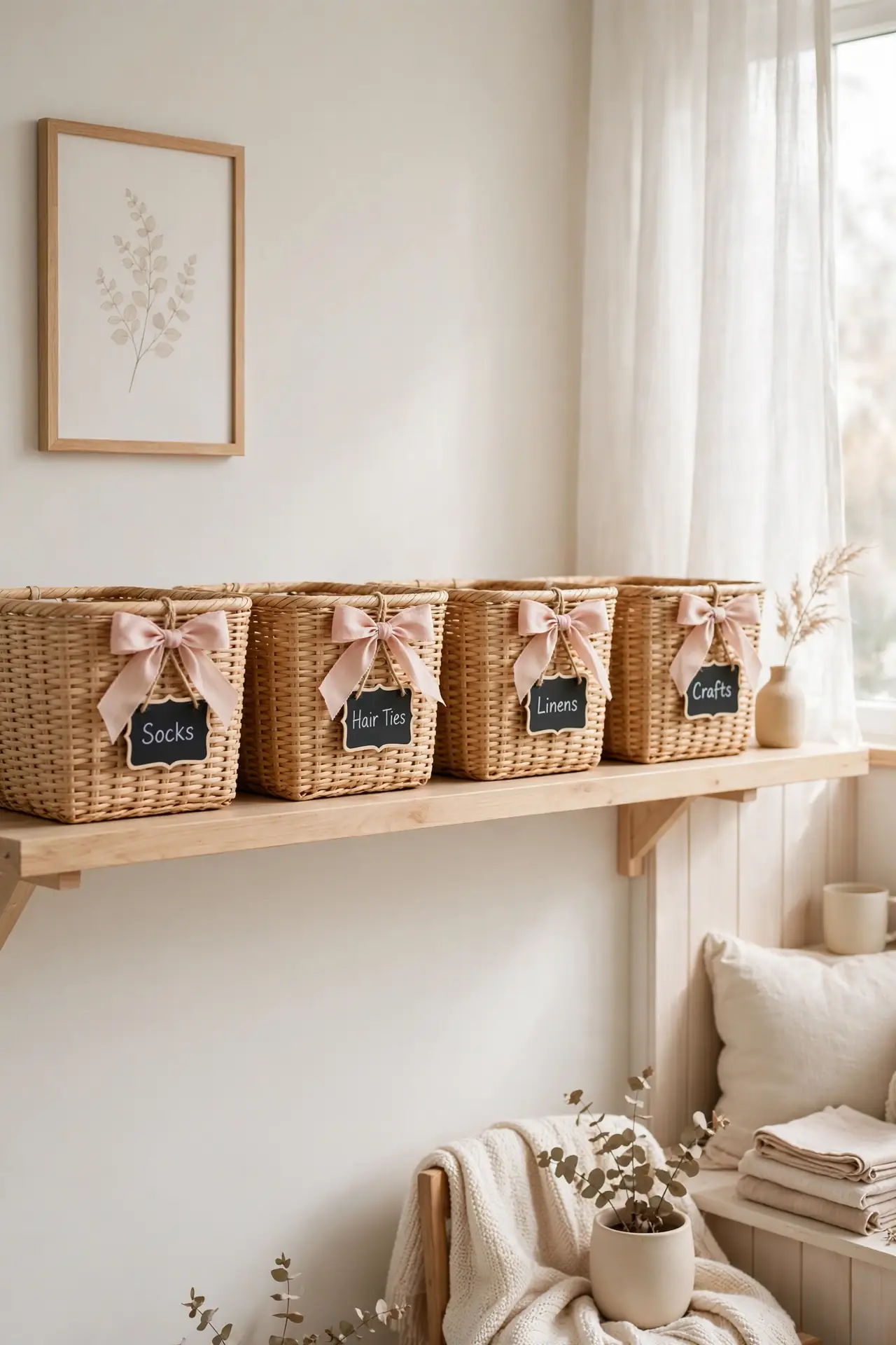 Ribbon Storage Baskets