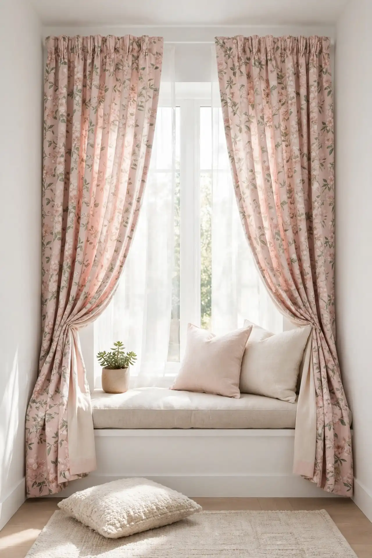 Floral Curtain Panels