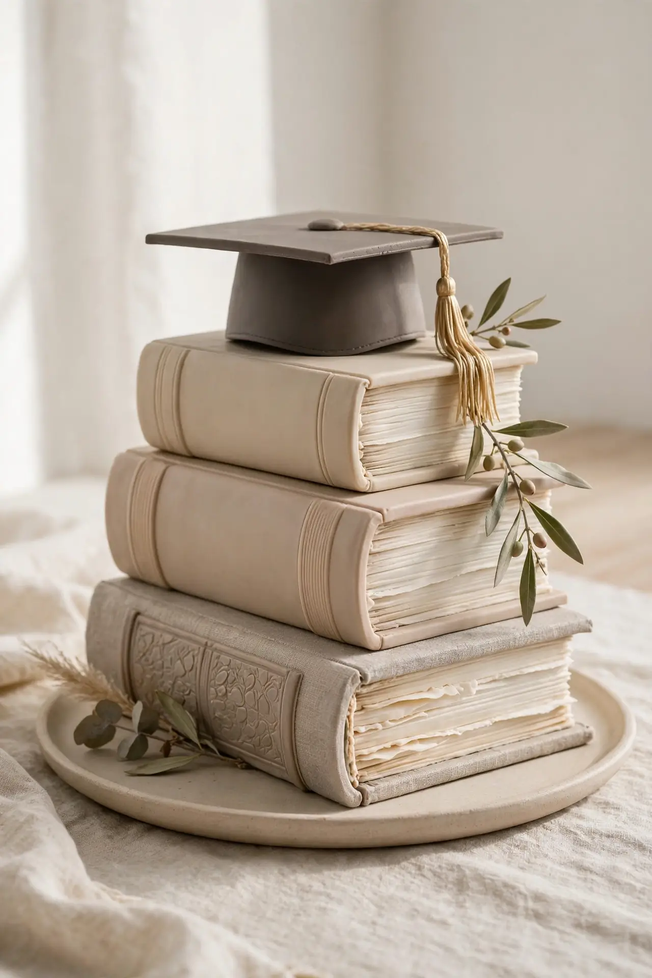 Book Stack Cake