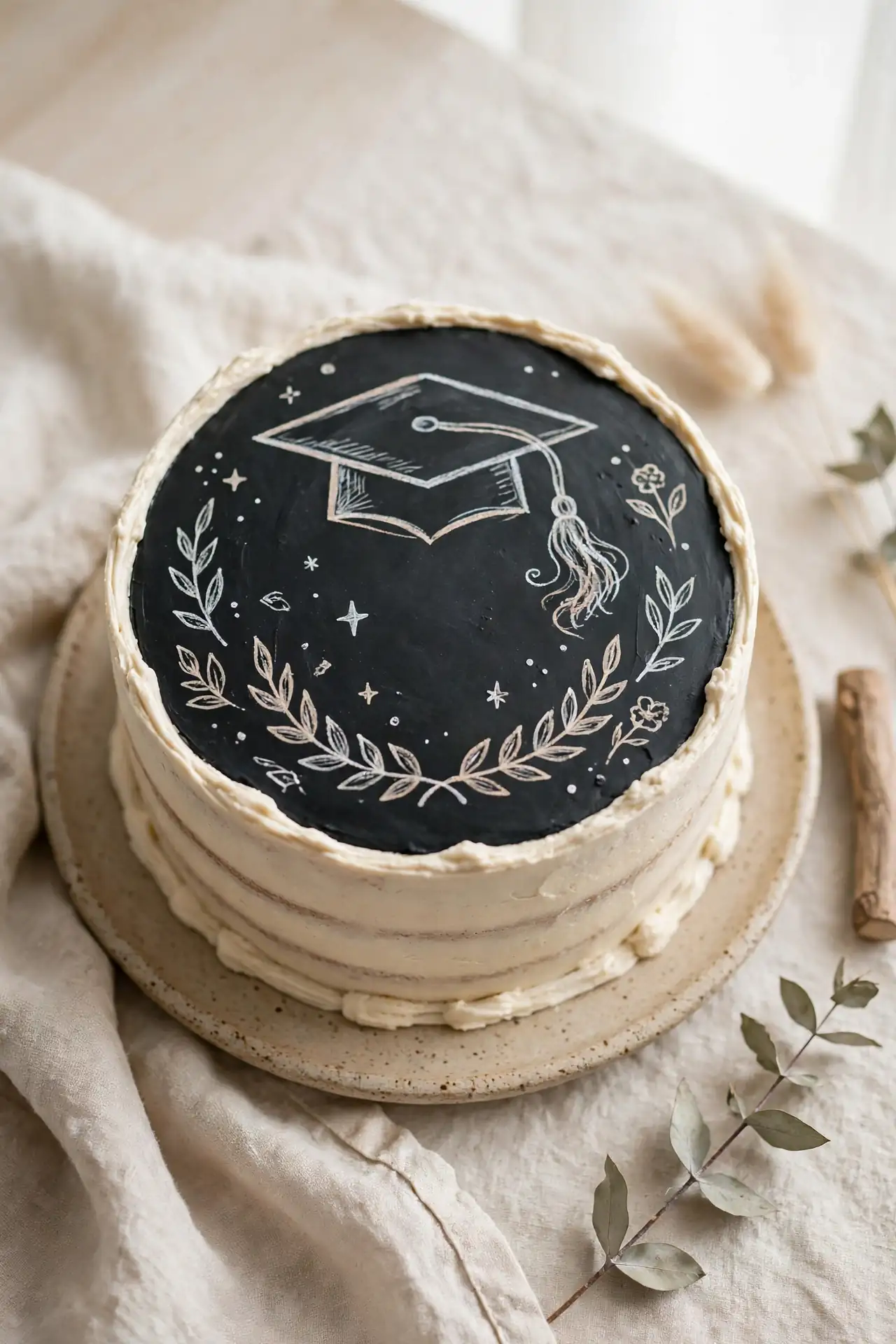 Chalkboard Message Cake