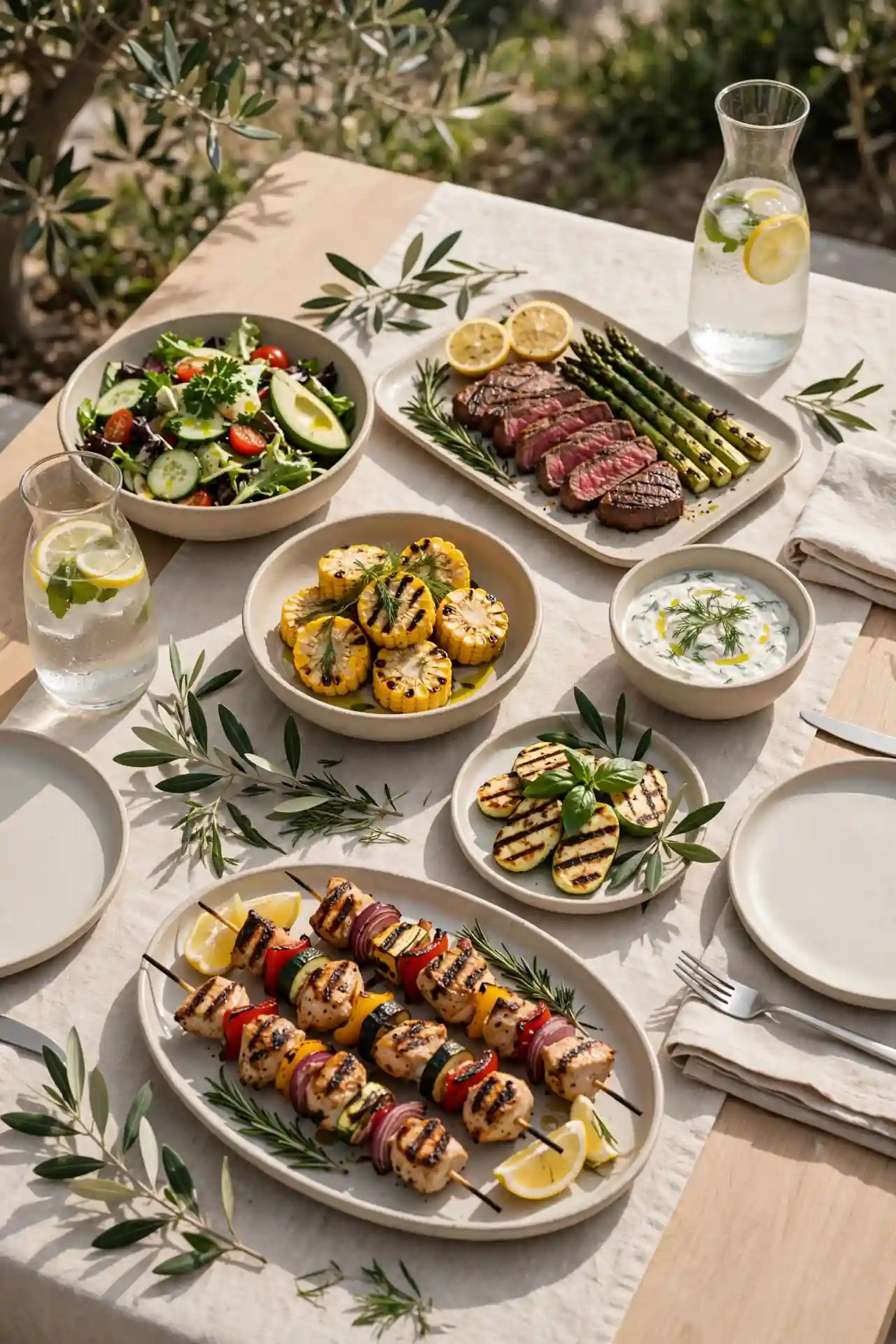 BBQ Buffet Spread