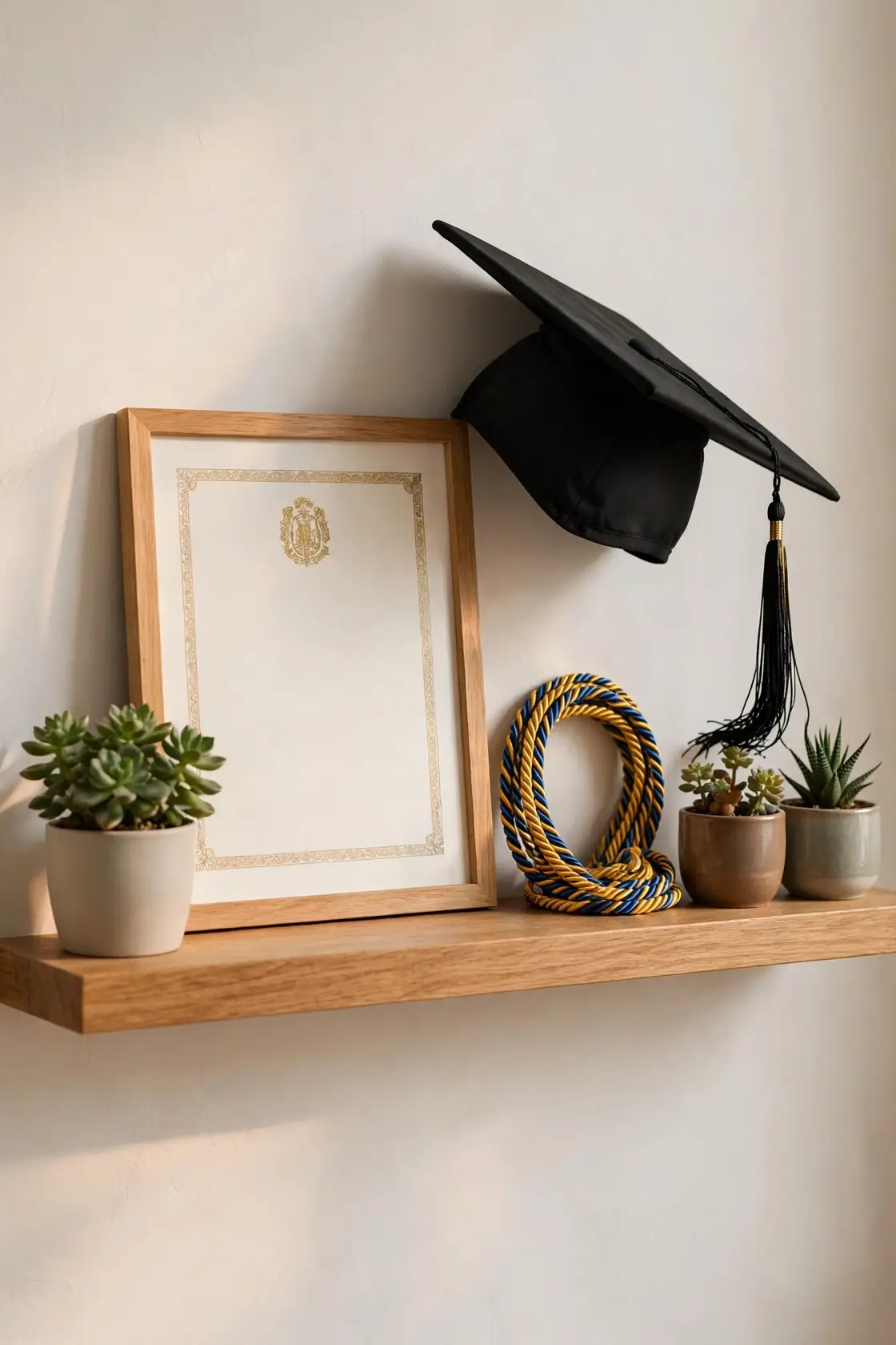 Diploma Display Shelf