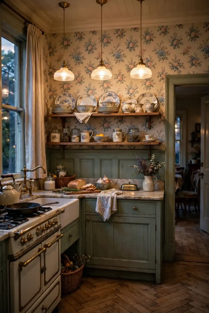 Timeless grandmacore kitchen decor ideas